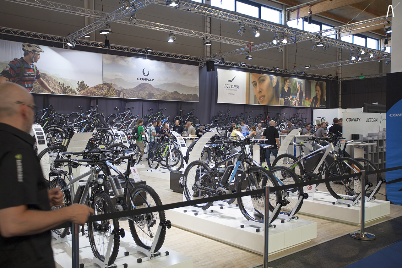 Messestand auf der Eurobike 2013 für Conway Bikes