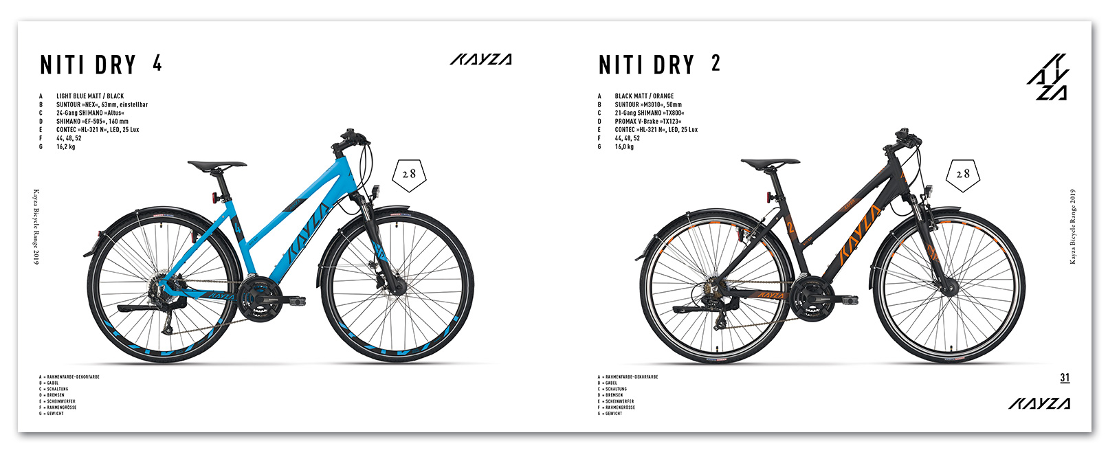 Kayza Bikes - Visuelle Identitaet - Kataloggestaltung