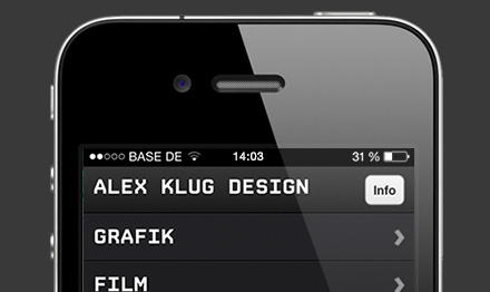 Studio Alex Klug - Mobile Website