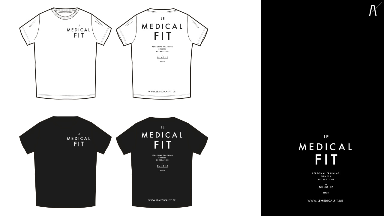 Corporate Design für Le Medical Fit, Sport, Fitness, Personal Trainer aus Berlin